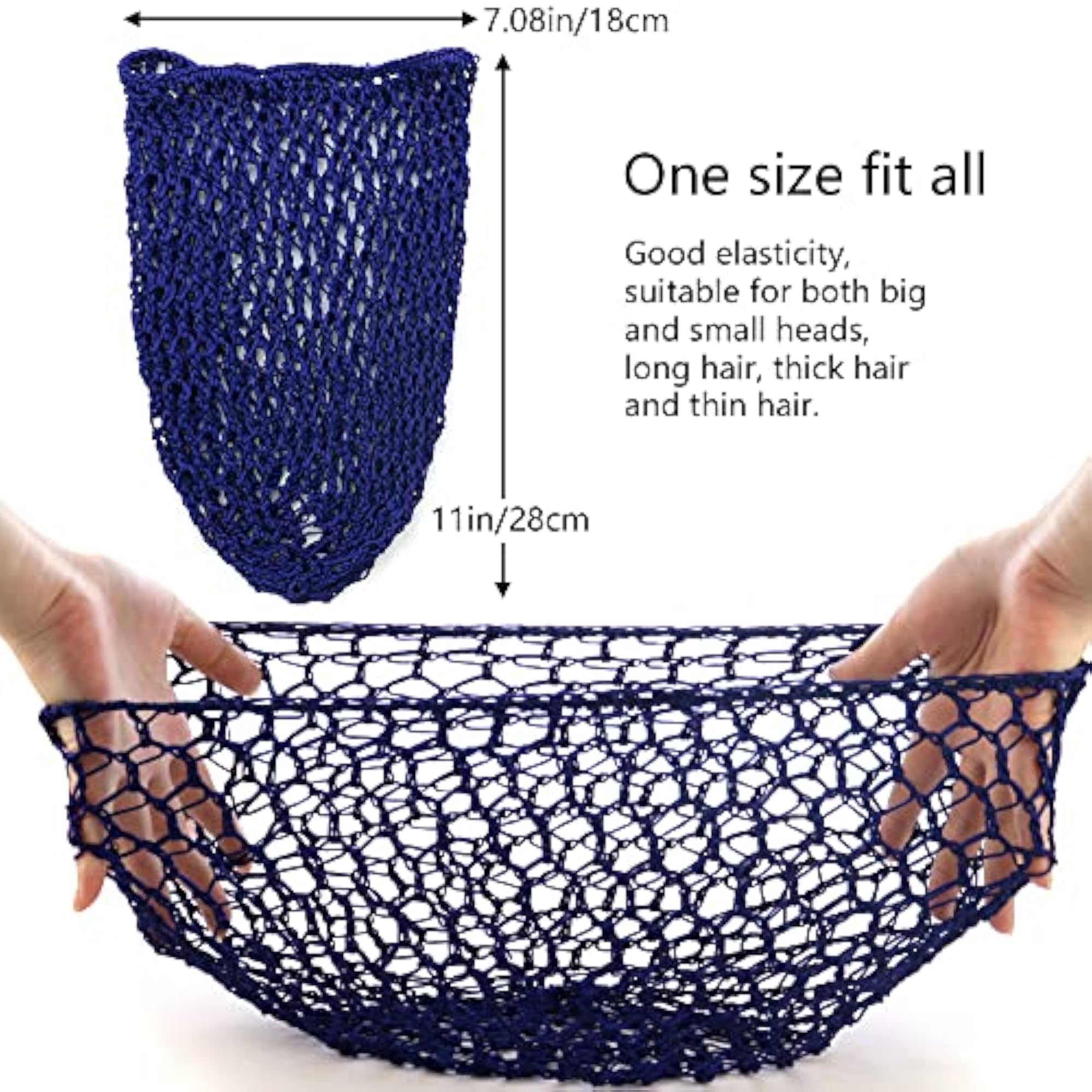 3 Pcs Mesh Hair Net Snood Hat for Women